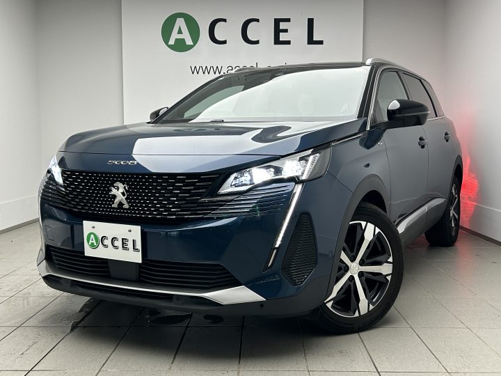 プジョー　5008　GT　ブルーHDi　ACC　パノラマルーフ　ハーフレザー/ヒーター　純正ナビ/TV/カメラ　ブラインドスポットモニター　電動テールゲート　7人乗り