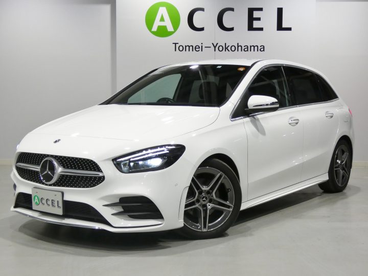 メルセデス・ベンツ　B200d　AMGラインパッケージ　レーダーS　ハーフレザー/ヒーター　純正ナビ/TV/カメラ　キーレスゴー　AMGエアロ＆AMGアルミ　電動テールゲート
