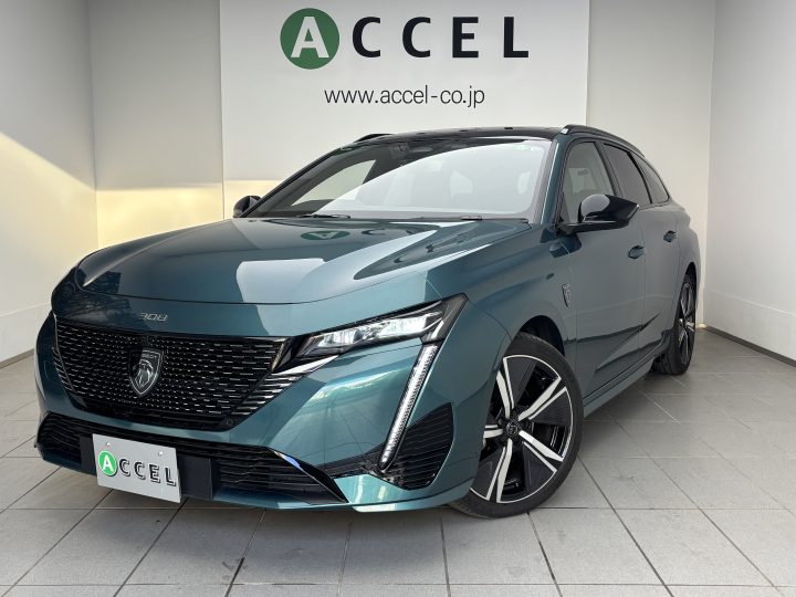 プジョー　308SW　GTブルーHDi　ACC　パノラミックルーフ　ハーフレザー/ヒーター　純正ナビ/360ビューカメラ　電動テールゲート　マトリクスLEDヘッドライト